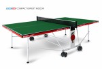 Теннисный стол для помещения Compact Expert Indoor green proven quality 6042-21 s-dostavka - магазин СпортДоставка. Спортивные товары интернет магазин в Элисте 