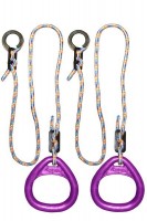 Детские гимнастические кольца треугольные  для ДСК фиолетовые КГ02В - магазин СпортДоставка. Спортивные товары интернет магазин в Элисте 