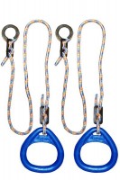 Детские гимнастические кольца треугольные  для ДСК синие  КГ02В - магазин СпортДоставка. Спортивные товары интернет магазин в Элисте 