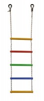 Детская веревочная лестница для ДСК 5 перекладин цвет радуга ЛВ5-3В - магазин СпортДоставка. Спортивные товары интернет магазин в Элисте 